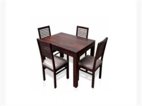 4 Seater Dining Table in Natural  Shisham Wood